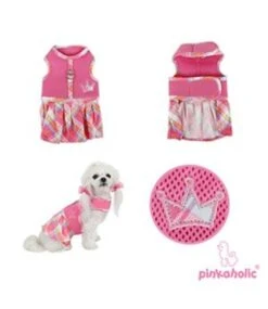 Pinkaholic Pinkaholic Dainty Flirt Harness Pink -Hondenmode pinkaholic dainty flirt harness pink 1
