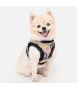 Pinkaholic Pinkaholic Freesia Vest Harness Navy -Hondenmode pinkaholic freesia vest harness navy 2