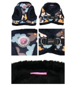Pinkaholic Pinkaholic Heather Vest Harness Navy -Hondenmode pinkaholic heather vest harness navy 4