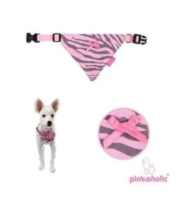 Hondenmode -Hondenmode pinkaholic leo bandana pink 1
