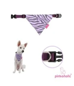 Hondenmode -Hondenmode pinkaholic leo bandana violet 1