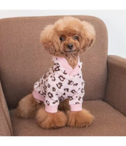 Pinkaholic Pinkaholic Leopardess Hooded Shirt Indian Pink -Hondenmode pinkaholic leopardess hooded shirt indian pink 2