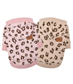 Pinkaholic Pinkaholic Leopardess Hooded Shirt Indian Pink -Hondenmode pinkaholic leopardess hooded shirt indian pink 3