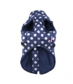 Pinkaholic Pinkaholic Misis Dotty Winter Fleece Jacket Navy -Hondenmode pinkaholic misis dotty winter fleece jacket navy 1