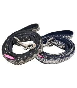 Pinkaholic Pinkaholic Neige Leash Charcoal Grey -Hondenmode pinkaholic neige leash charcoal grey 1