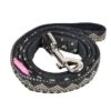 Pinkaholic Pinkaholic Neige Leash Charcoal Grey -Hondenmode pinkaholic neige leash charcoal grey