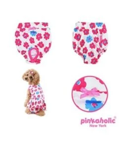 Pinkaholic Pinkaholic Petunias Sanitary DarkPink -Hondenmode pinkaholic petunias sanitary darkpink 3