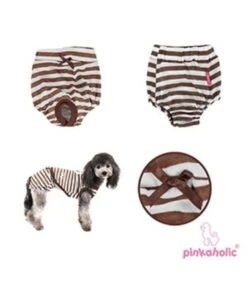 Pinkaholic Pinkaholic Picnic Sanitary Panty Brown (2 Pack) -Hondenmode pinkaholic picnic sanitary panty brown 2 pack 3