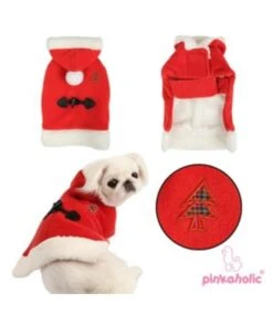 Pinkaholic Pinkaholic Santa Cape -Hondenmode pinkaholic santa cape 1