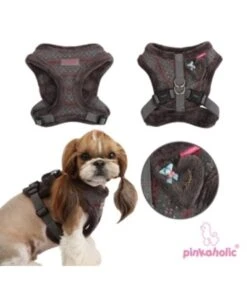 Pinkaholic Pinkaholic Twilight Snugfit Harness Grey 8 Pinkaholic Pinkaholic Twilight Snugfit Harness Grey -Hondenmode pinkaholic twilight snugfit harness grey 1