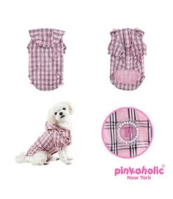 Pinkaholic Pinkaholic Victorian Raincoat Pink -Hondenmode pinkaholic victorian raincoat pink 2