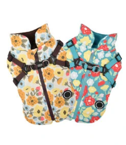 Puppia Puppia Allyssa Jacket Harness Aqua -Hondenmode puppia allyssa jacket harness aqua 3