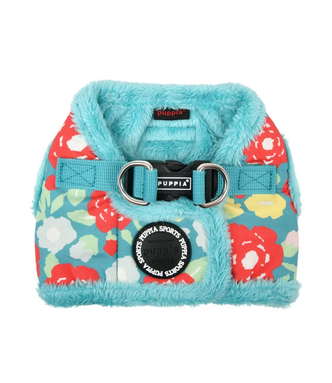 Puppia Puppia Alyssa Vest Harness Model B Aqua 3 Puppia Puppia Alyssa Vest Harness Model B Aqua