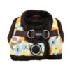 Puppia Puppia Alyssa Vest Harness Model B Brown -Hondenmode puppia alyssa vest harness model b brown