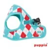 Puppia Puppia Argyle Harness Model B Aqua (alleen Small) 1 Puppia Puppia Argyle Harness Model B Aqua (alleen Small) -Hondenmode puppia argyle harness model b aqua alleen small