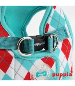 Puppia Puppia Argyle Harness Model B Aqua (alleen Small) -Hondenmode puppia argyle harness model b aqua alleen small 2