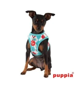 Puppia Puppia Argyle Harness Model B Aqua (alleen Small) -Hondenmode puppia argyle harness model b aqua alleen small 3