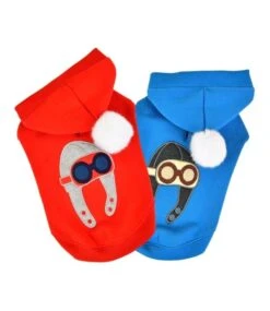 Puppia Puppia Aviator Hoodie Blue -Hondenmode puppia aviator hoodie blue 2