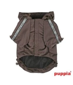 Puppia Puppia Base Jumper Regenjas Brown -Hondenmode puppia base jumper regenjas brown 1