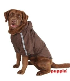 Puppia Puppia Base Jumper Regenjas Brown -Hondenmode puppia base jumper regenjas brown 2