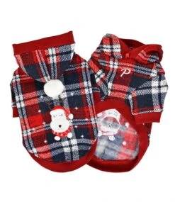 Puppia Puppia Blitzen Hoodie Checkered Red 12 Puppia Puppia Blitzen Hoodie Checkered Red -Hondenmode puppia blitzen hoodie checkered red 2
