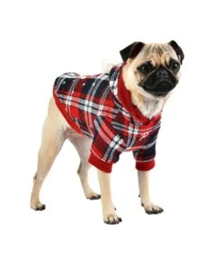 Puppia Puppia Blitzen Hoodie Checkered Red 15 Puppia Puppia Blitzen Hoodie Checkered Red -Hondenmode puppia blitzen hoodie checkered red 5