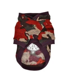 Hondenmode -Hondenmode puppia colonel hoodie wine camo 1