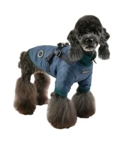 Puppia Puppia Dominic Jacket Harness Dark Teal 8 Puppia Puppia Dominic Jacket Harness Dark Teal -Hondenmode puppia dominic jacket harness dark teal 2