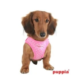 Puppia Puppia Dotty Vest Harness Model B Pink -Hondenmode puppia dotty vest harness model b pink 3