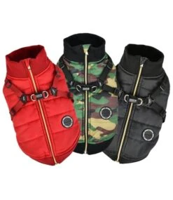 Puppia Puppia Frost Jacket Harness Wine -Hondenmode puppia frost jacket harness wine 5