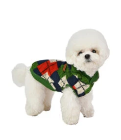 Puppia Puppia Jolly Sweater Hooded T-Shirt Green -Hondenmode puppia jolly sweater hooded t shirt green 2