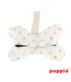 Puppia Puppia Modern Dotty Waste Bag Dispenser Ivory -Hondenmode puppia modern dotty waste bag dispenser ivory 1