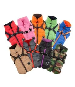 Puppia Puppia Mountaineer Jacket Harness Orange -Hondenmode puppia mountaineer jacket harness orange 3