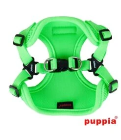 Puppia Puppia Neon Soft Harness Model C Green -Hondenmode puppia neon soft harness model c green 1