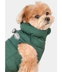 Puppia Puppia Puffer Vest Harness Jumper Green -Hondenmode puppia puffer vest harness jumper green 4
