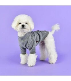 Puppia Puppia Rezso Hoodie Melange Grey -Hondenmode puppia rezso hoodie melange grey 2