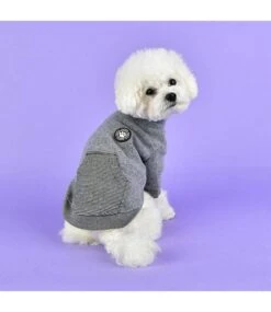 Puppia Puppia Rezso Hoodie Melange Grey -Hondenmode puppia rezso hoodie melange grey 3
