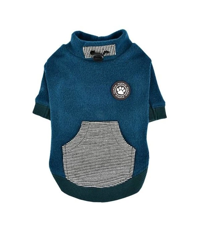 Puppia Puppia Rezso Hoodie Teal 3 Puppia Puppia Rezso Hoodie Teal