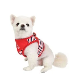Puppia Puppia Seaman Vest Harness Model B Red -Hondenmode puppia seaman vest harness model b red 6