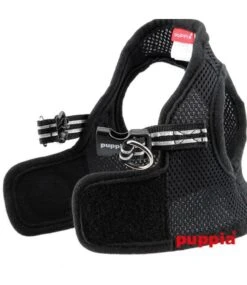 Puppia Puppia Smart Met Reflecterende Strip Soft Harness Model B Black -Hondenmode puppia smart met reflecterende strip soft harness 2