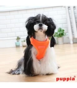 Puppia Puppia Soft Vest Harness Model B Neon Orange -Hondenmode puppia soft vest harness model b neon orange 3