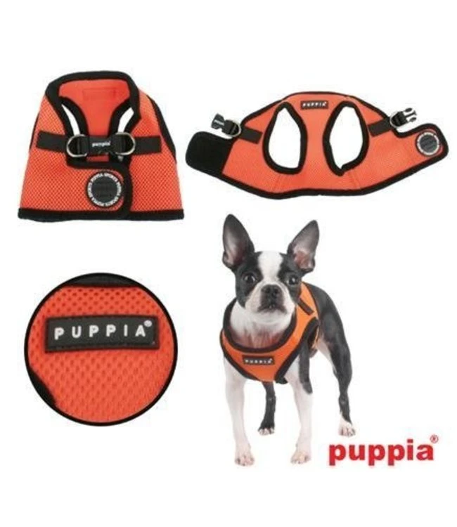 Puppia Puppia Soft Vest Harness Model B Orange 4 Puppia Puppia Soft Vest Harness Model B Orange - Afbeelding 2