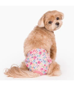 Puppia Puppia Spring Blossom Sanitary Pants Pink -Hondenmode puppia spring blossom sanitary pants pink 2