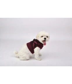 Puppia Puppia Sweater Harness J Gaspar Wine -Hondenmode puppia sweater harness j gaspar wine 3