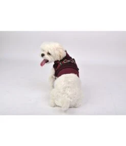 Puppia Puppia Sweater Harness J Gaspar Wine -Hondenmode puppia sweater harness j gaspar wine 4