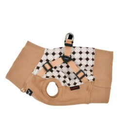 Puppia Puppia Sweater Harness J Jace Beige -Hondenmode puppia sweater harness j jace beige 2