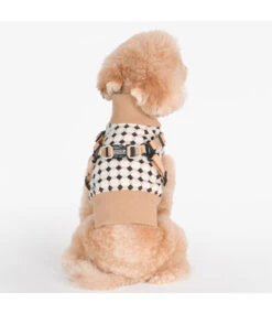Puppia Puppia Sweater Harness J Jace Beige -Hondenmode puppia sweater harness j jace beige 3