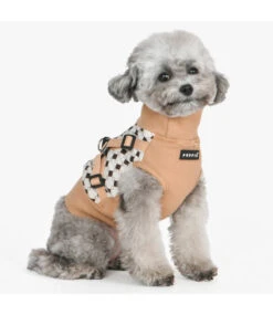 Puppia Puppia Sweater Harness J Jace Beige -Hondenmode puppia sweater harness j jace beige 4