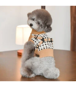 Puppia Puppia Sweater Harness J Jace Beige -Hondenmode puppia sweater harness j jace beige 5