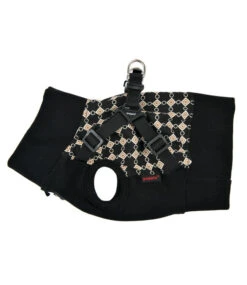 Puppia Puppia Sweater Harness J Jace Black -Hondenmode puppia sweater harness j jace black 2